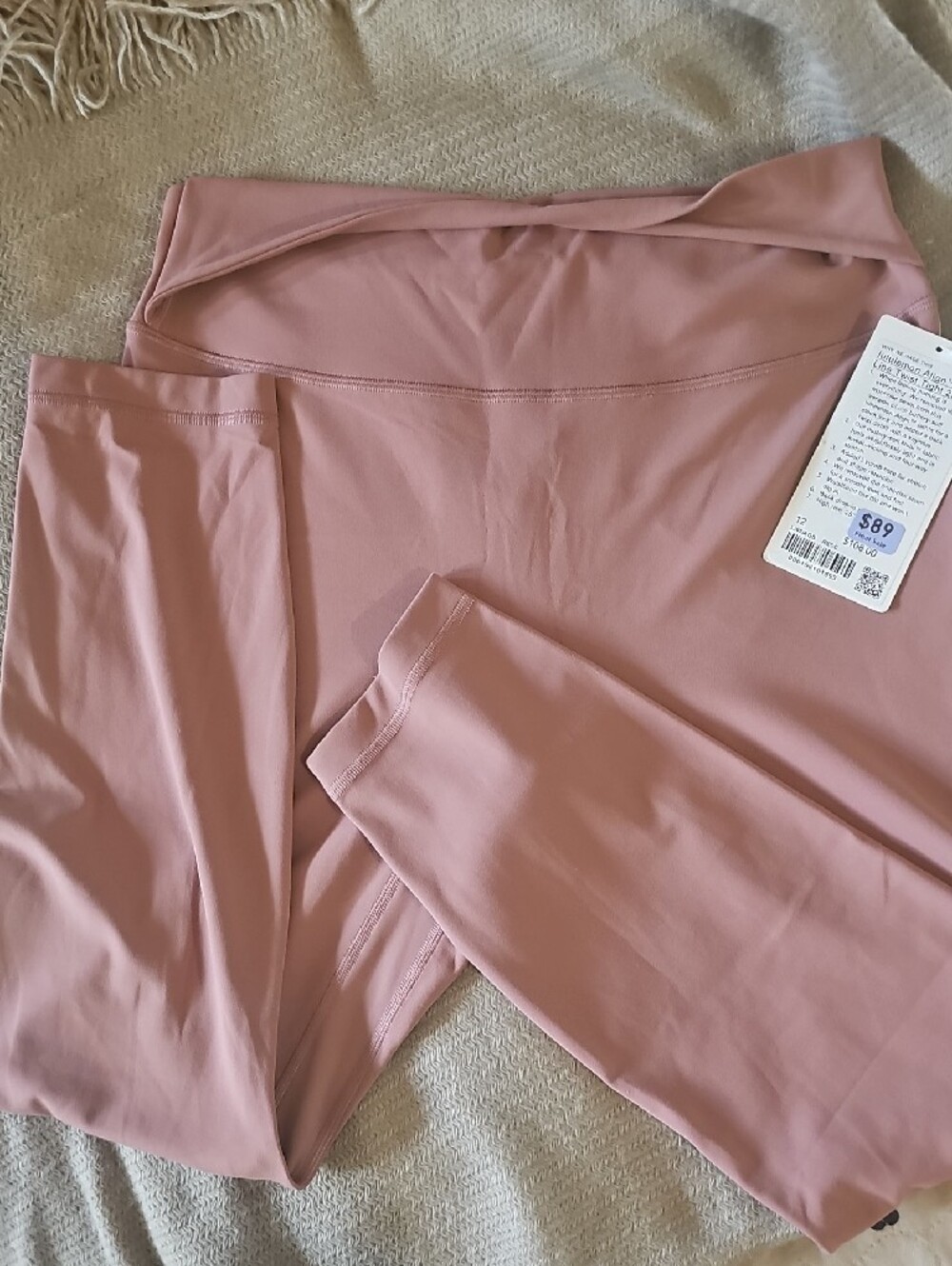 Lululemon Align No Line Twist Tight 25" - Red Clay
